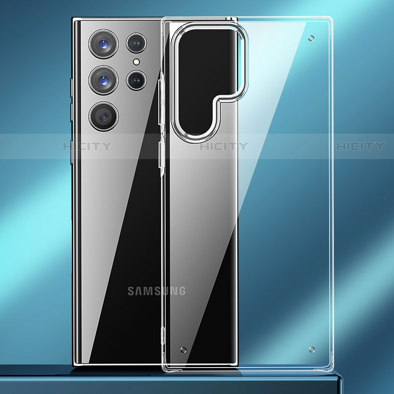 Custodia Silicone Trasparente Ultra Sottile Cover Morbida H11 per Samsung Galaxy S21 Ultra 5G