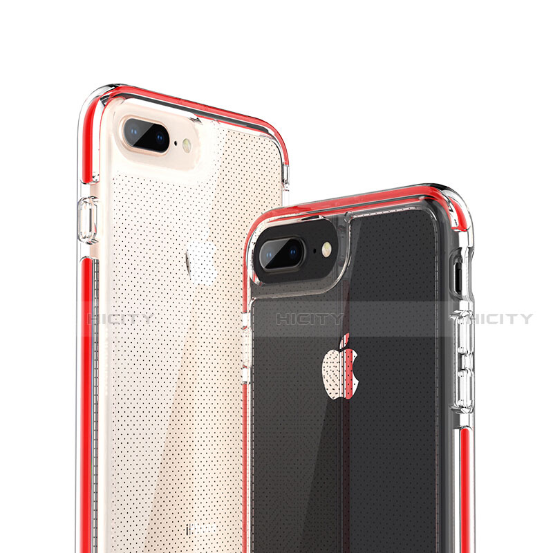 Custodia Silicone Trasparente Ultra Sottile Cover Morbida HT01 per Apple iPhone 8 Plus