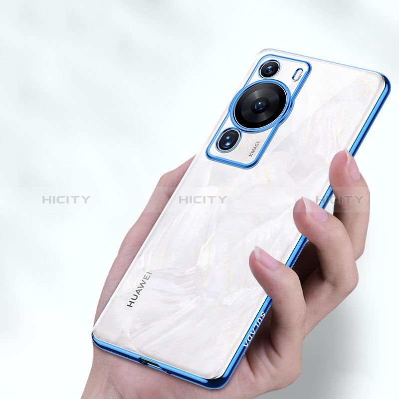 Custodia Silicone Trasparente Ultra Sottile Cover Morbida LD1 per Huawei P60