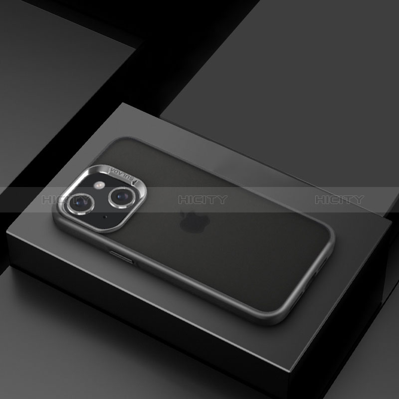Custodia Silicone Trasparente Ultra Sottile Cover Morbida LD8 per Apple iPhone 14 Plus Nero