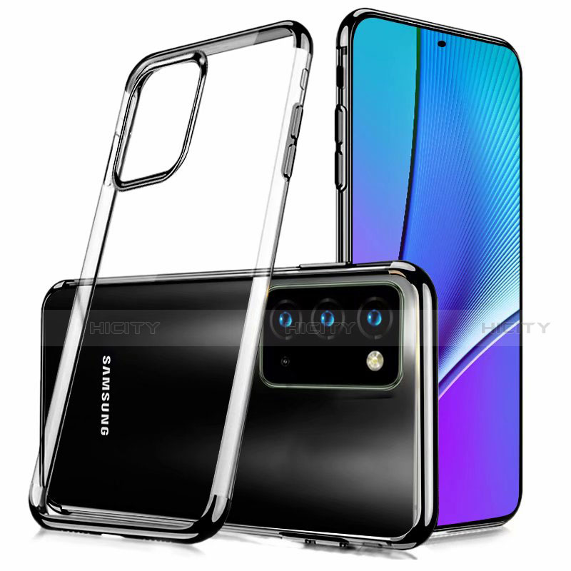 Custodia Silicone Trasparente Ultra Sottile Cover Morbida N02 per Samsung Galaxy Note 20 5G Nero