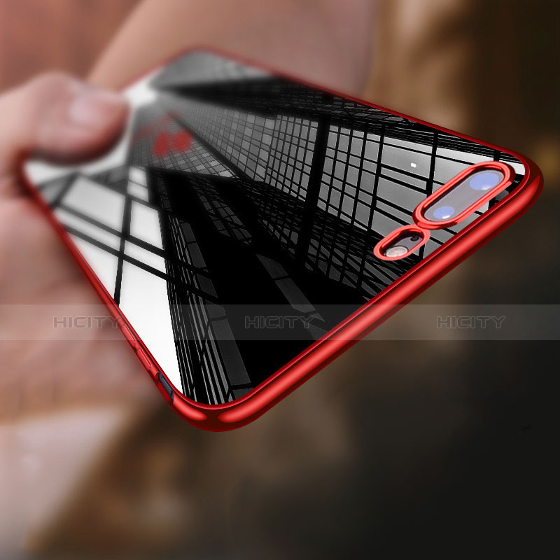 Custodia Silicone Trasparente Ultra Sottile Cover Morbida Q04 per Apple iPhone 8 Plus