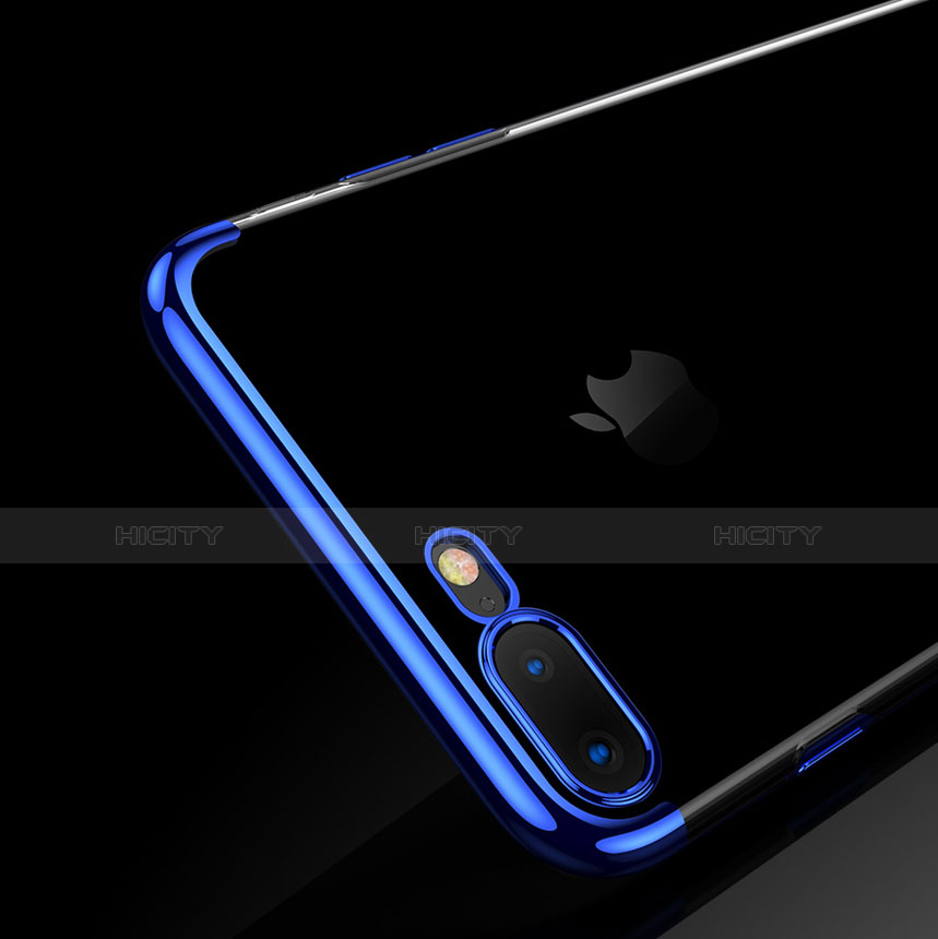 Custodia Silicone Trasparente Ultra Sottile Cover Morbida Q05 per Apple iPhone 8 Plus
