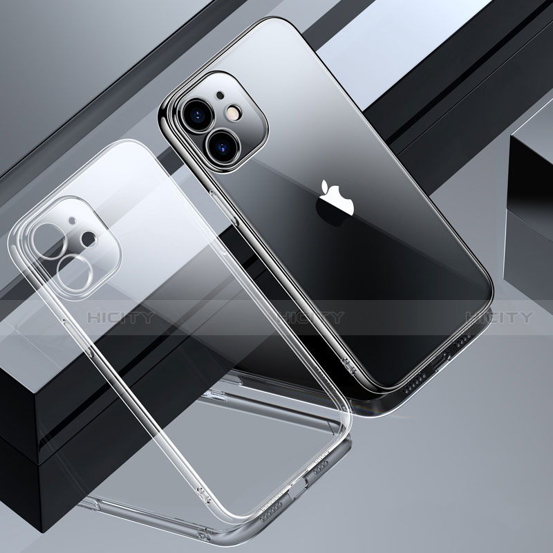 Custodia Silicone Trasparente Ultra Sottile Cover Morbida S01 per Apple iPhone 12 Chiaro