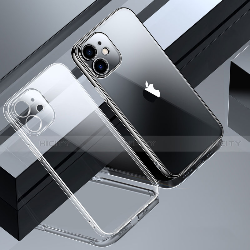 Custodia Silicone Trasparente Ultra Sottile Cover Morbida S01 per Apple iPhone 12 Pro Max Chiaro