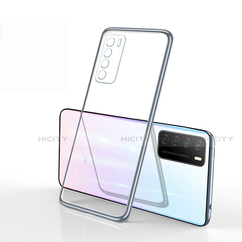 Custodia Silicone Trasparente Ultra Sottile Cover Morbida S01 per Huawei Honor Play4 5G