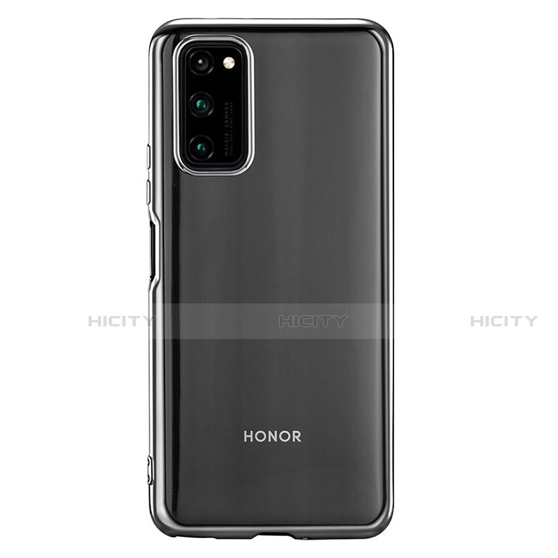 Custodia Silicone Trasparente Ultra Sottile Cover Morbida S01 per Huawei Honor View 30 5G Argento
