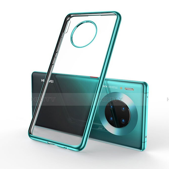 Custodia Silicone Trasparente Ultra Sottile Cover Morbida S01 per Huawei Mate 30 Pro 5G Verde