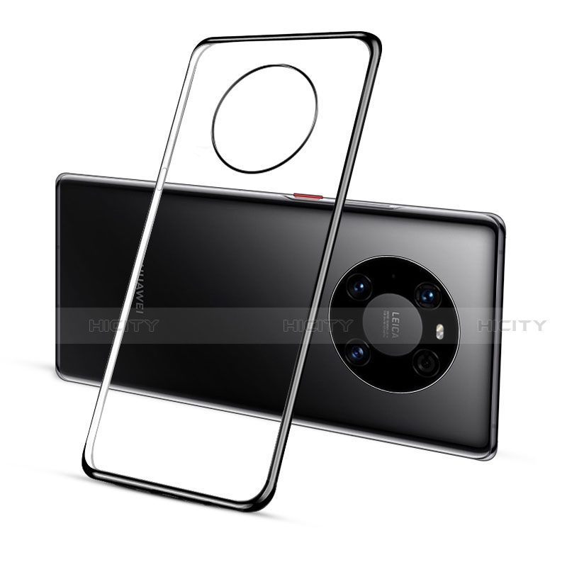 Custodia Silicone Trasparente Ultra Sottile Cover Morbida S01 per Huawei Mate 40E Pro 5G Nero