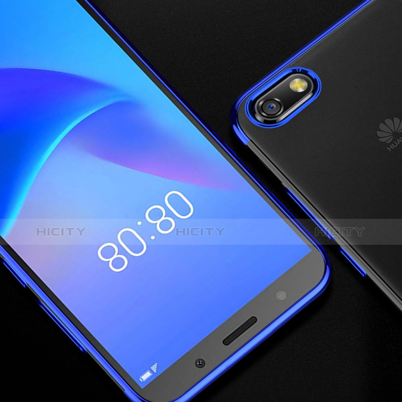 Custodia Silicone Trasparente Ultra Sottile Cover Morbida S01 per Huawei Y5 Prime (2018)