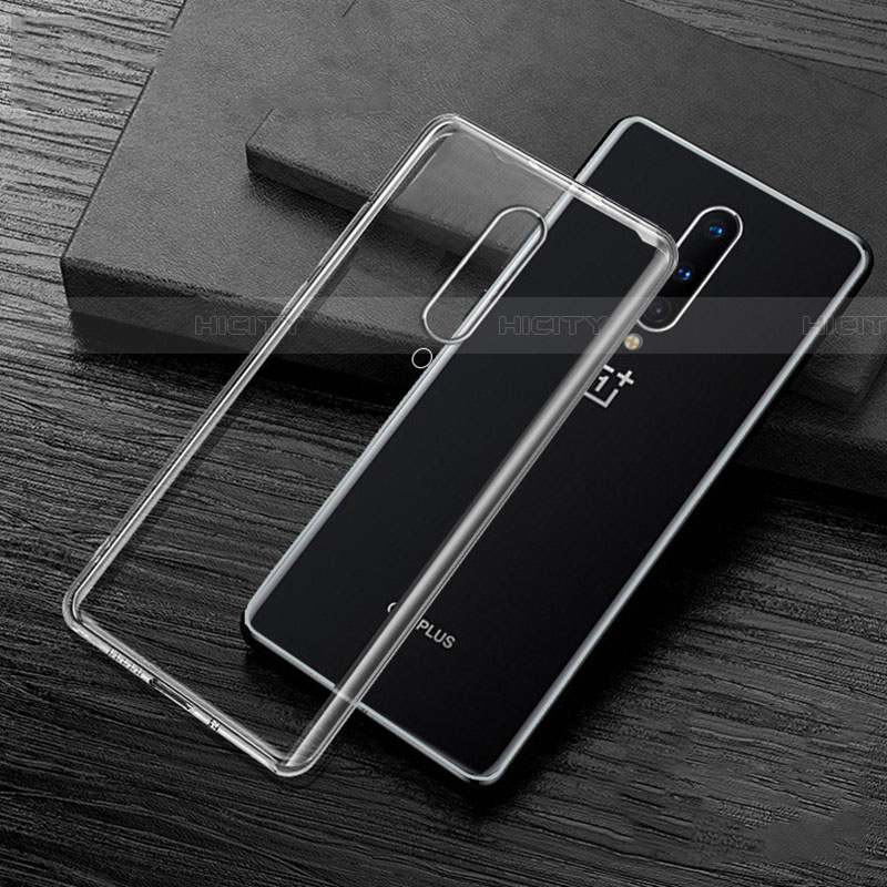 Custodia Silicone Trasparente Ultra Sottile Cover Morbida S01 per OnePlus 8