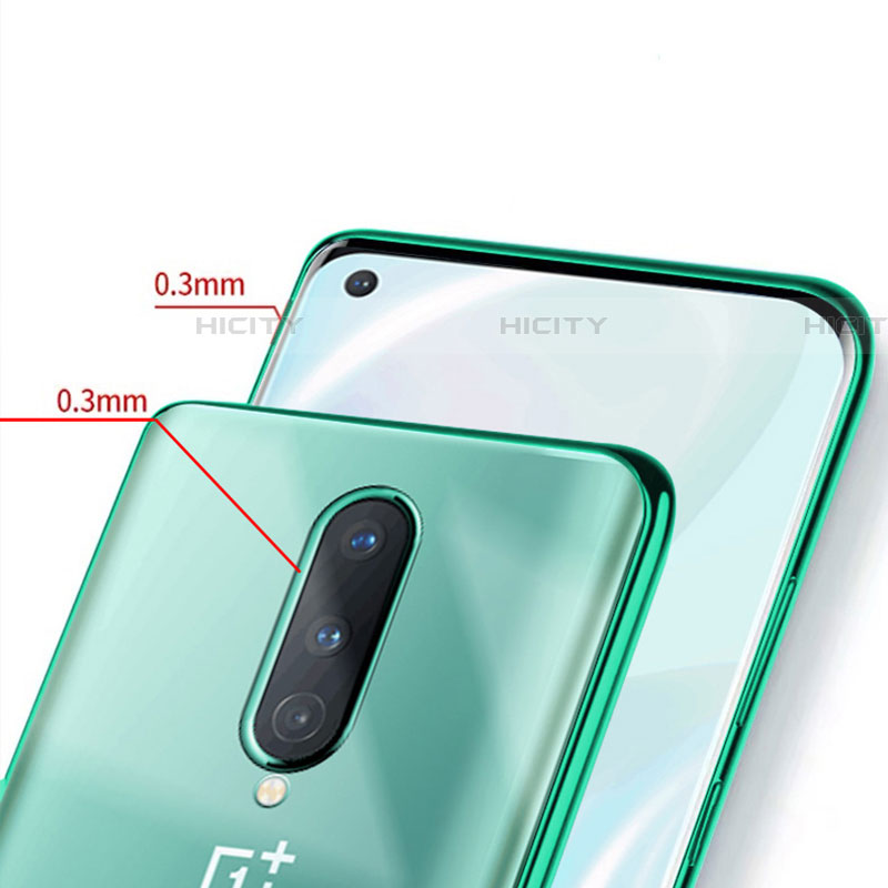 Custodia Silicone Trasparente Ultra Sottile Cover Morbida S01 per OnePlus 8