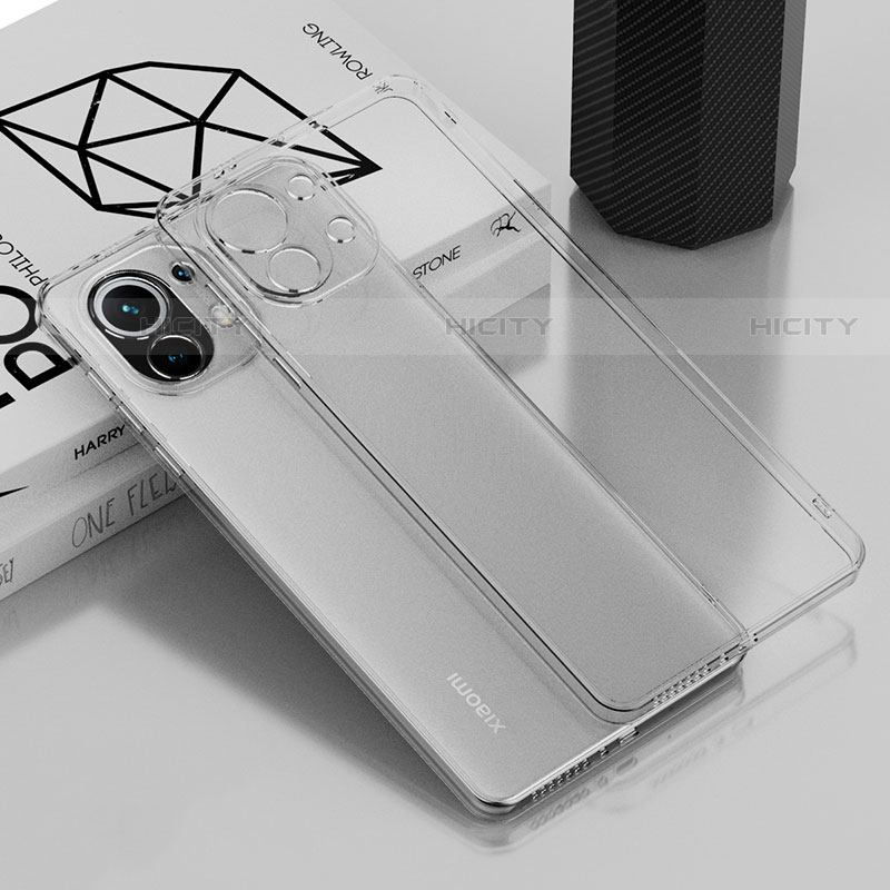 Custodia Silicone Trasparente Ultra Sottile Cover Morbida S01 per Xiaomi Mi 11 Lite 5G Chiaro
