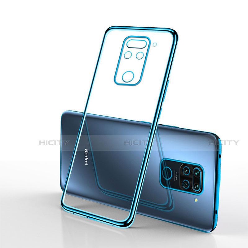Custodia Silicone Trasparente Ultra Sottile Cover Morbida S01 per Xiaomi Redmi 10X 4G Blu