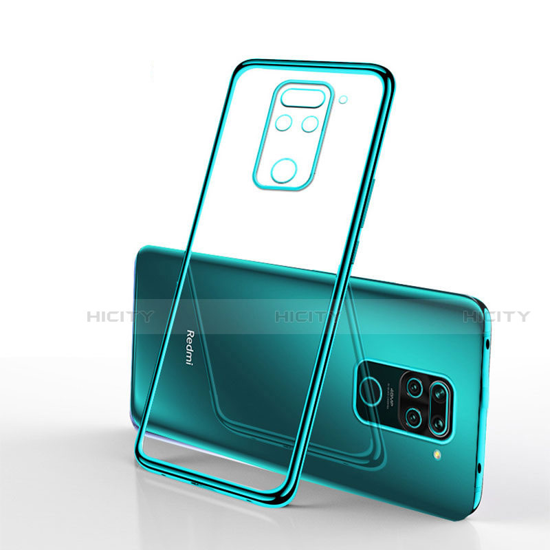 Custodia Silicone Trasparente Ultra Sottile Cover Morbida S01 per Xiaomi Redmi Note 9 Verde