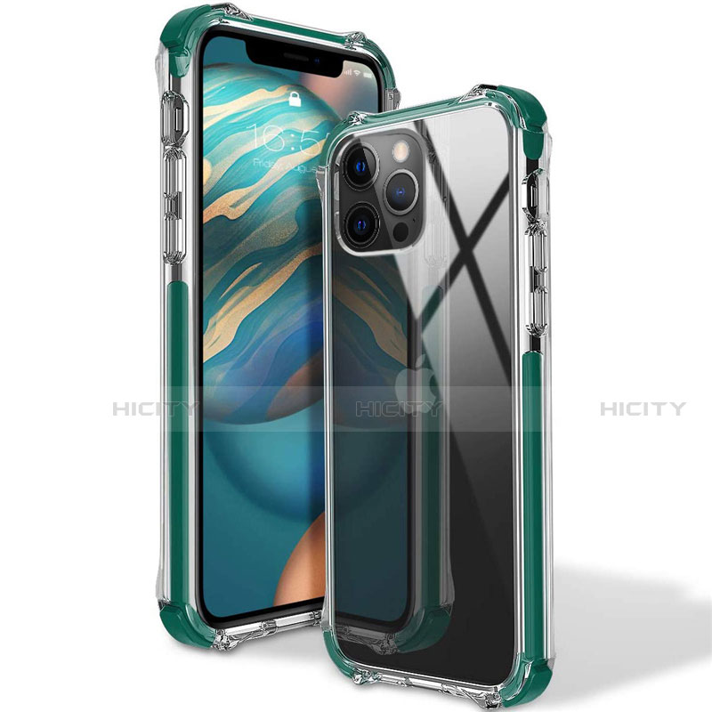 Custodia Silicone Trasparente Ultra Sottile Cover Morbida S02 per Apple iPhone 12 Pro Max