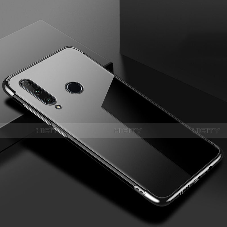 Custodia Silicone Trasparente Ultra Sottile Cover Morbida S02 per Huawei Honor 20 Lite Nero