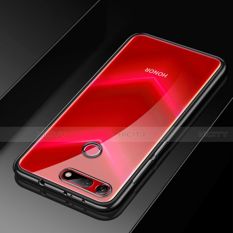 Custodia Silicone Trasparente Ultra Sottile Cover Morbida S02 per Huawei Honor V20