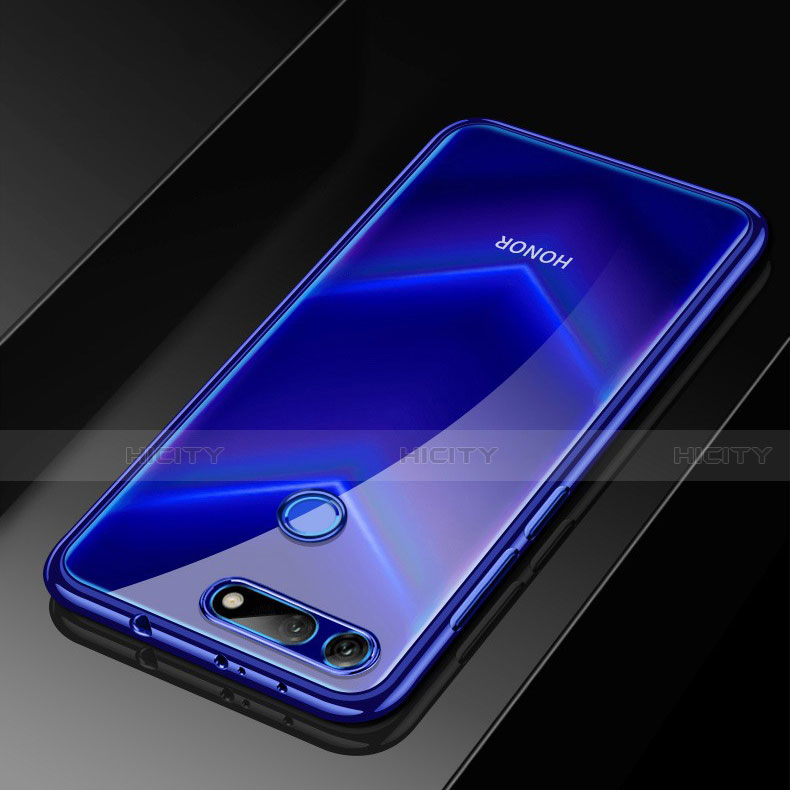 Custodia Silicone Trasparente Ultra Sottile Cover Morbida S02 per Huawei Honor View 20