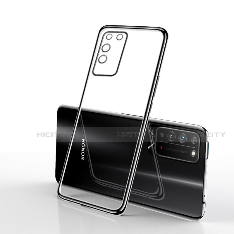 Custodia Silicone Trasparente Ultra Sottile Cover Morbida S02 per Huawei Honor X10 5G