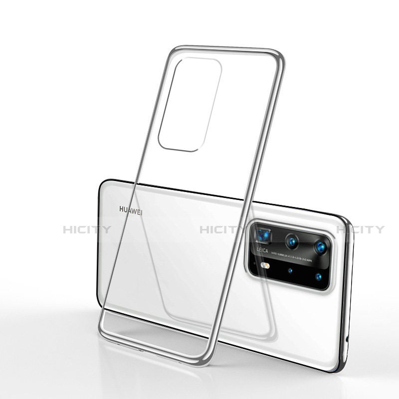 Custodia Silicone Trasparente Ultra Sottile Cover Morbida S02 per Huawei P40 Pro