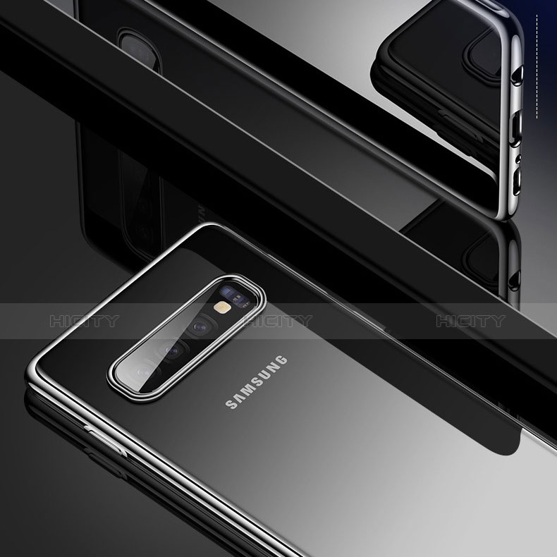 Custodia Silicone Trasparente Ultra Sottile Cover Morbida S02 per Samsung Galaxy S10 Plus