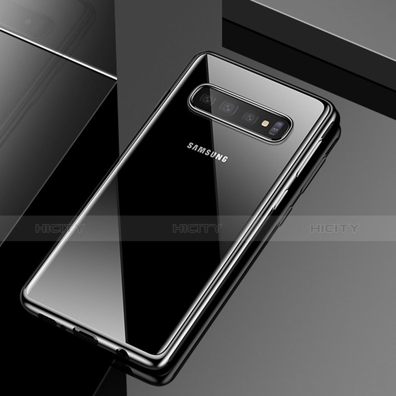 Custodia Silicone Trasparente Ultra Sottile Cover Morbida S02 per Samsung Galaxy S10 Plus