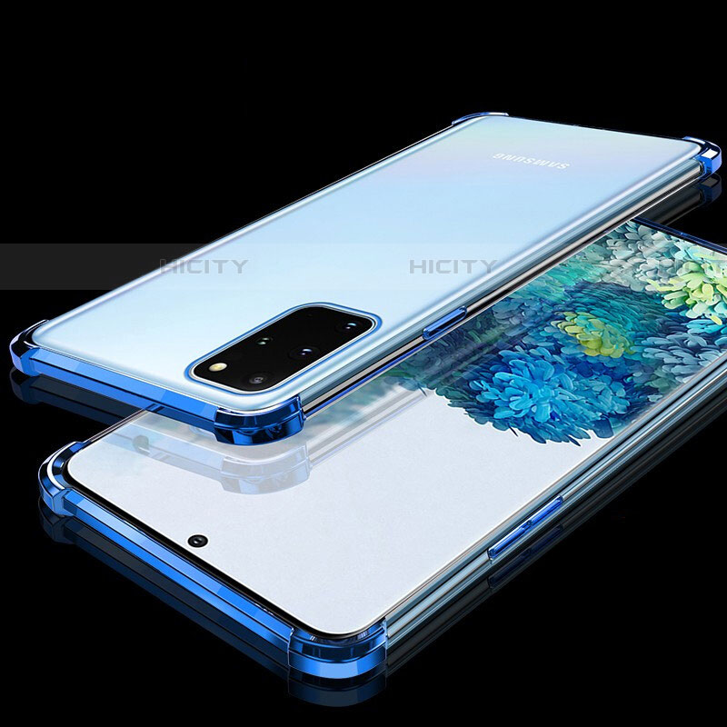 Custodia Silicone Trasparente Ultra Sottile Cover Morbida S02 per Samsung Galaxy S20 Plus