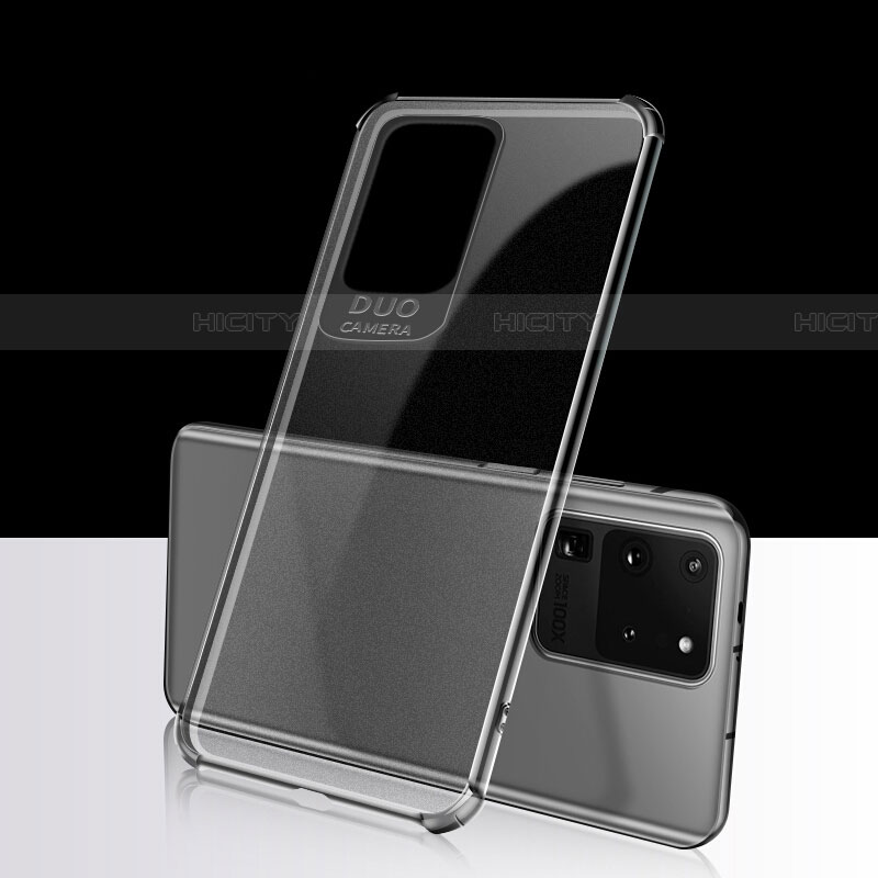 Custodia Silicone Trasparente Ultra Sottile Cover Morbida S02 per Samsung Galaxy S20 Ultra 5G Chiaro