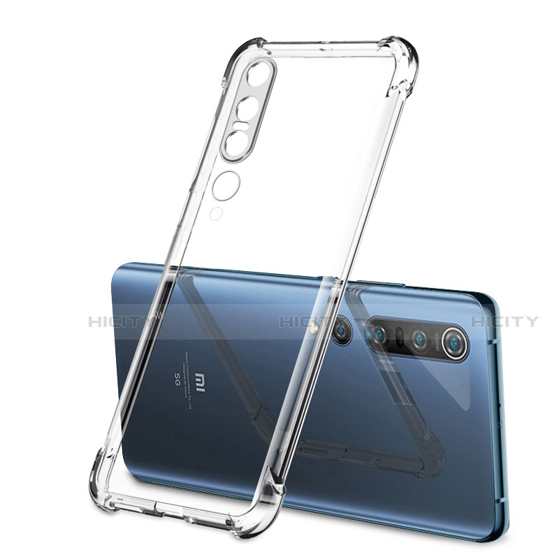 Custodia Silicone Trasparente Ultra Sottile Cover Morbida S02 per Xiaomi Mi 10 Pro