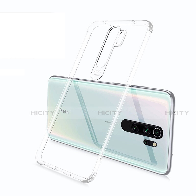 Custodia Silicone Trasparente Ultra Sottile Cover Morbida S02 per Xiaomi Redmi Note 8 Pro Chiaro