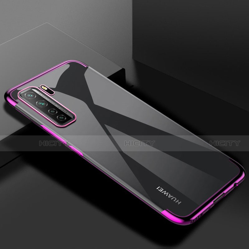 Custodia Silicone Trasparente Ultra Sottile Cover Morbida S03 per Huawei Nova 7 SE 5G