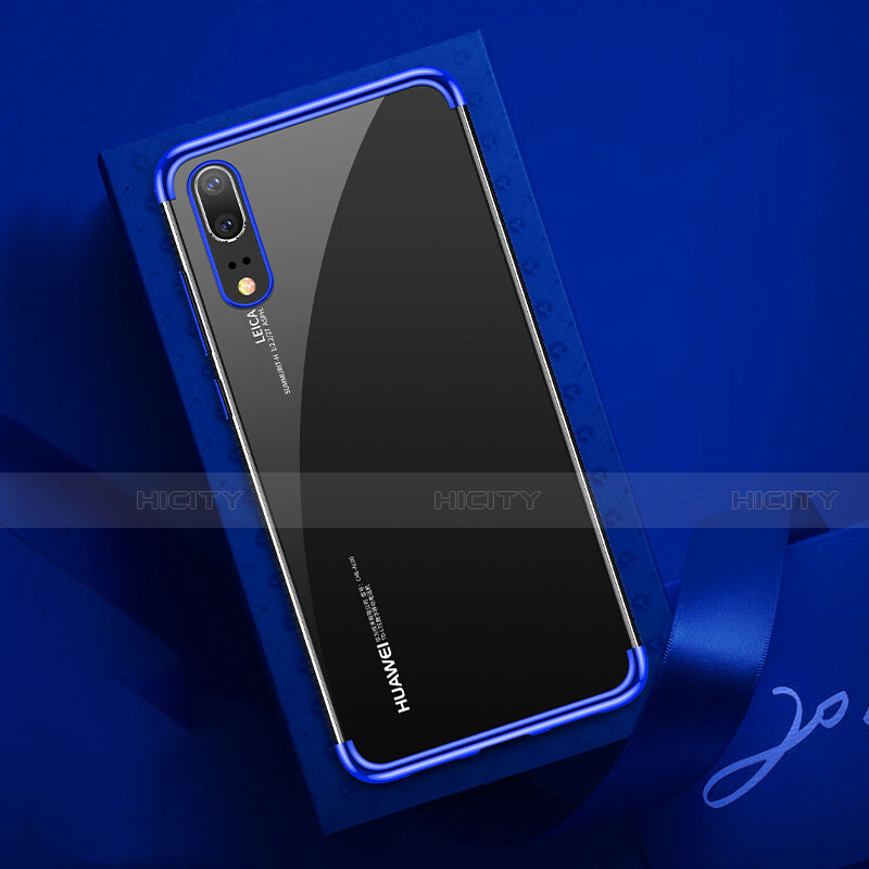 Custodia Silicone Trasparente Ultra Sottile Cover Morbida S03 per Huawei P20