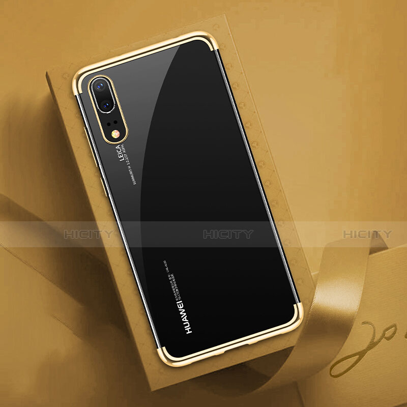 Custodia Silicone Trasparente Ultra Sottile Cover Morbida S03 per Huawei P20