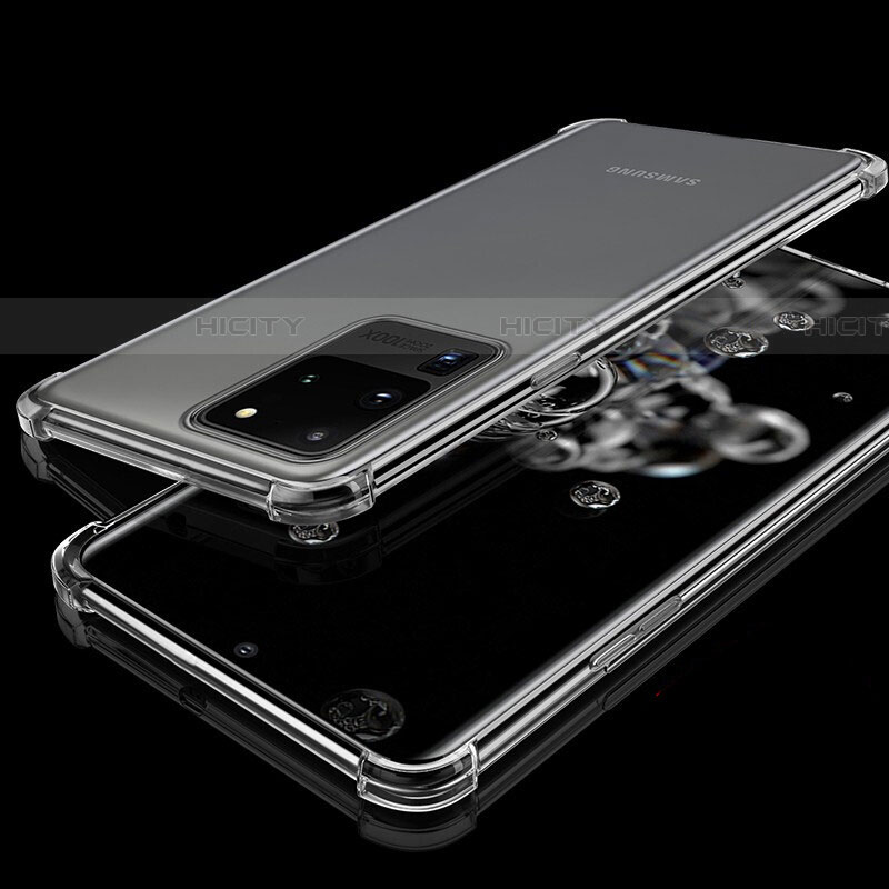Custodia Silicone Trasparente Ultra Sottile Cover Morbida S03 per Samsung Galaxy S20 Ultra