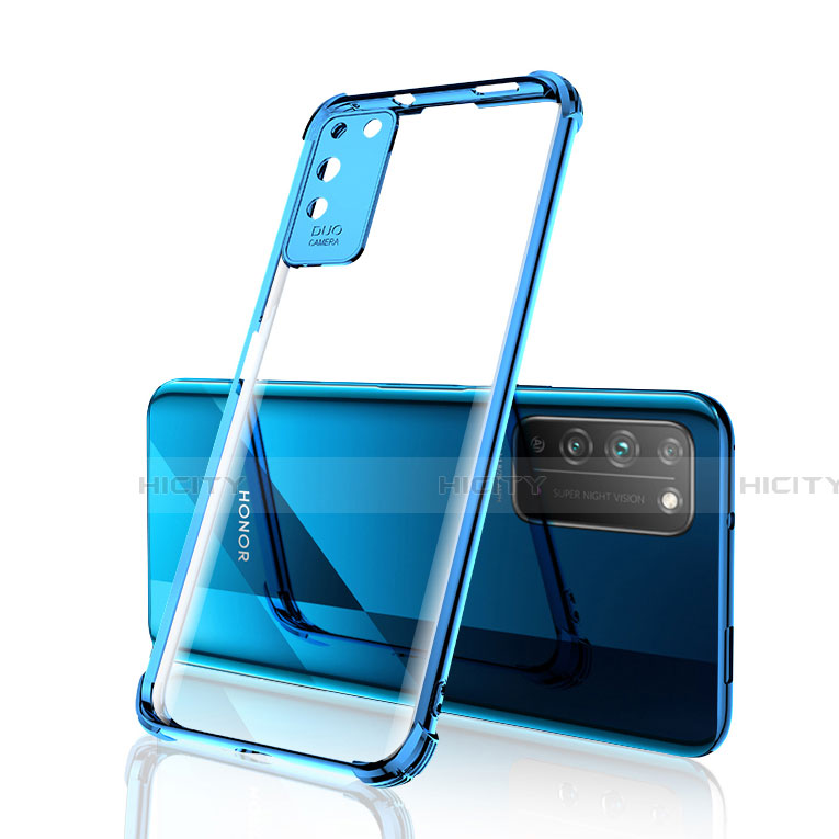 Custodia Silicone Trasparente Ultra Sottile Cover Morbida S04 per Huawei Honor X10 5G