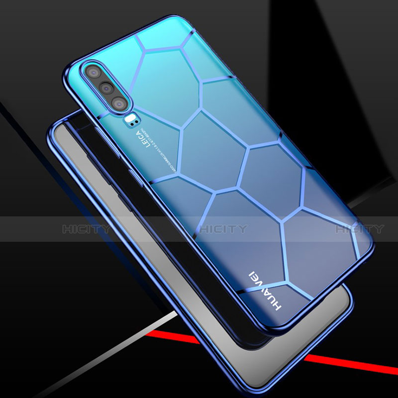 Custodia Silicone Trasparente Ultra Sottile Cover Morbida S04 per Huawei P30