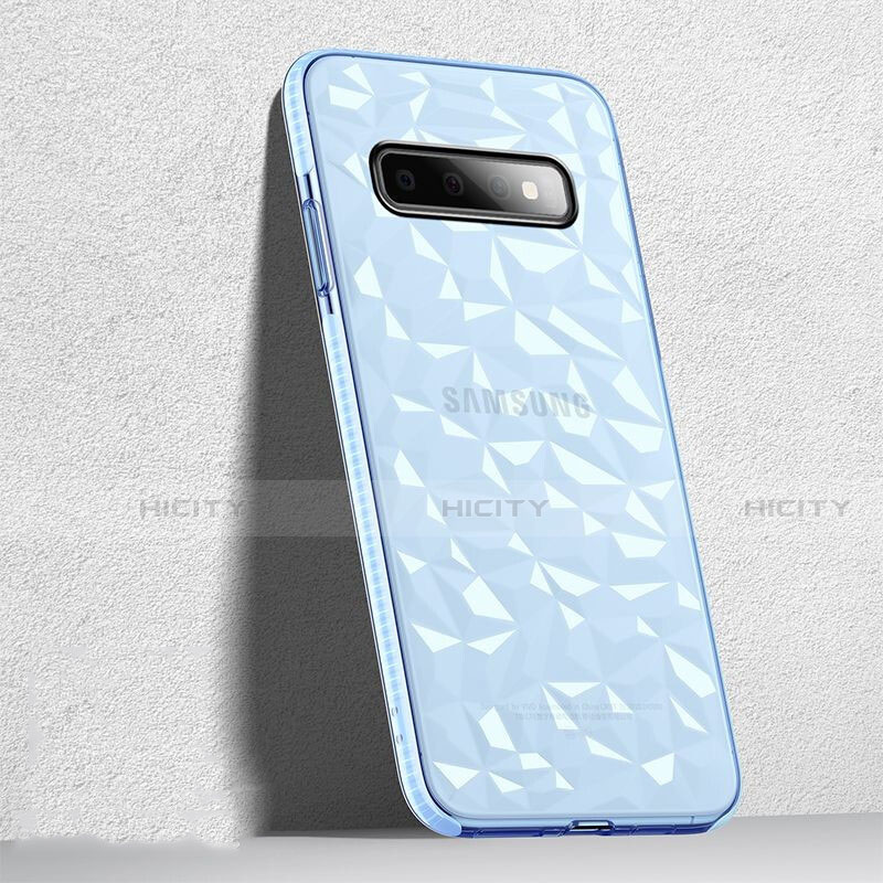 Custodia Silicone Trasparente Ultra Sottile Cover Morbida S04 per Samsung Galaxy S10