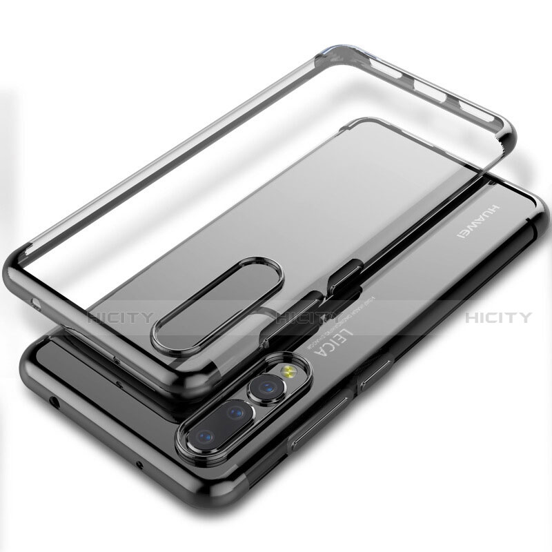 Custodia Silicone Trasparente Ultra Sottile Cover Morbida S06 per Huawei P20 Pro