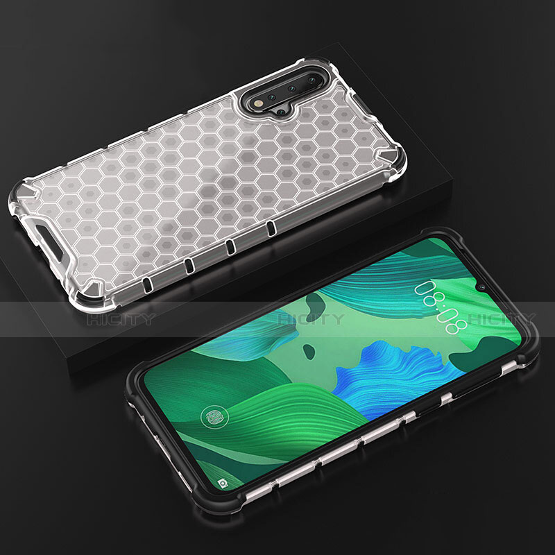 Custodia Silicone Trasparente Ultra Sottile Cover Morbida S08 per Huawei Nova 5 Pro Chiaro
