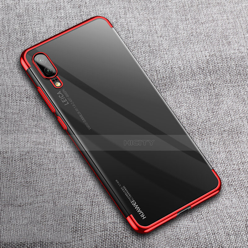 Custodia Silicone Trasparente Ultra Sottile Cover Morbida S08 per Huawei P20