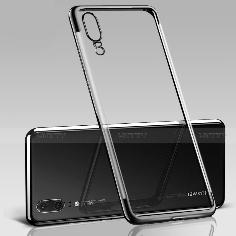 Custodia Silicone Trasparente Ultra Sottile Cover Morbida S09 per Huawei P20