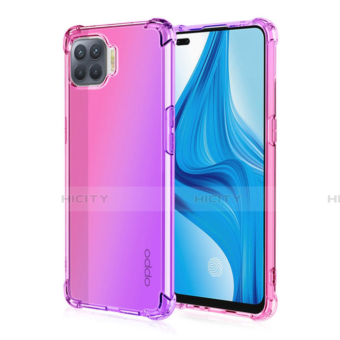 Custodia Silicone Trasparente Ultra Sottile Cover Morbida Sfumato G01 per Oppo A93