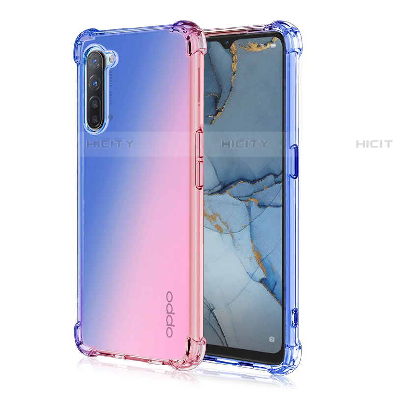 Custodia Silicone Trasparente Ultra Sottile Cover Morbida Sfumato G01 per Oppo Find X2 Lite