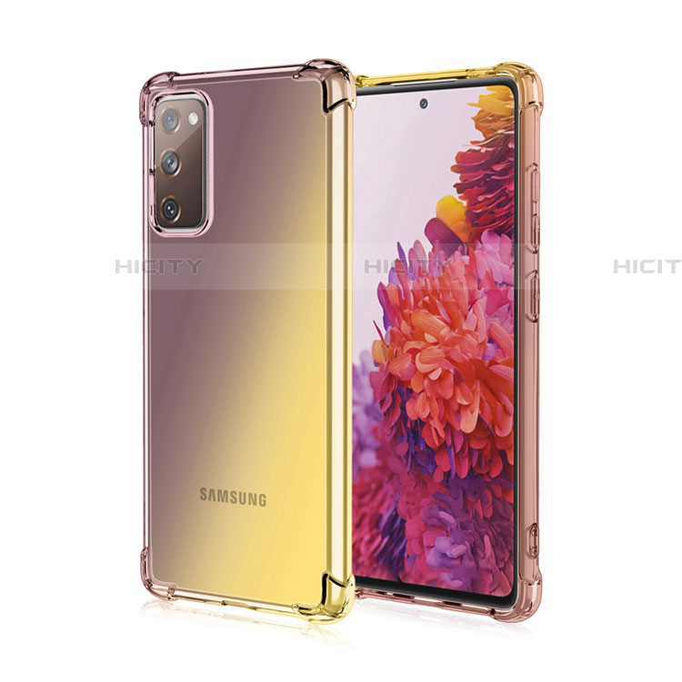 Custodia Silicone Trasparente Ultra Sottile Cover Morbida Sfumato G01 per Samsung Galaxy S20 FE 2022 5G Marrone
