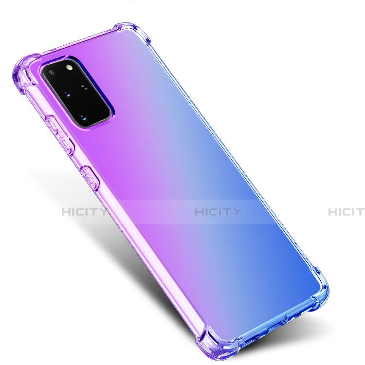 Custodia Silicone Trasparente Ultra Sottile Cover Morbida Sfumato G01 per Samsung Galaxy S20 Plus