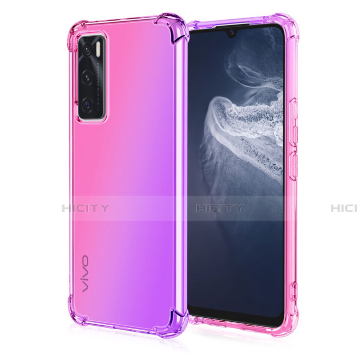 Custodia Silicone Trasparente Ultra Sottile Cover Morbida Sfumato per Vivo V20 SE