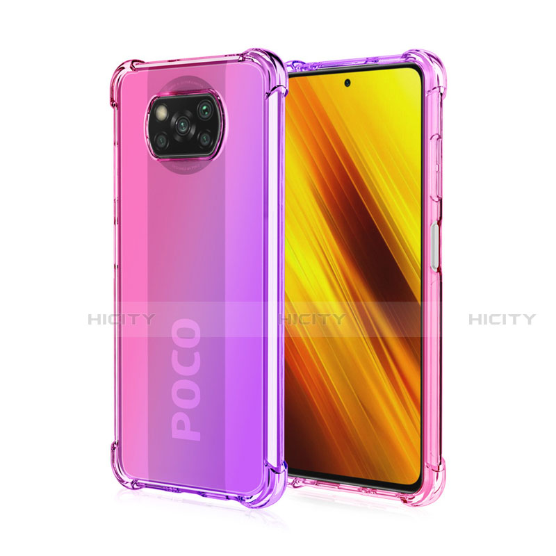 Custodia Silicone Trasparente Ultra Sottile Cover Morbida Sfumato per Xiaomi Poco X3 Pro