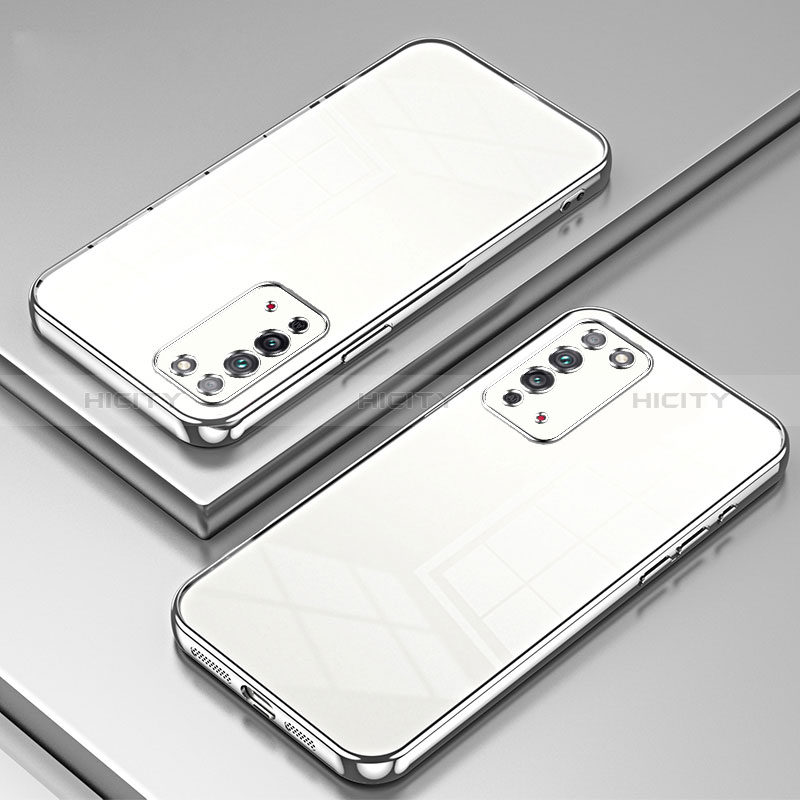 Custodia Silicone Trasparente Ultra Sottile Cover Morbida SY1 per Huawei Honor X10 5G