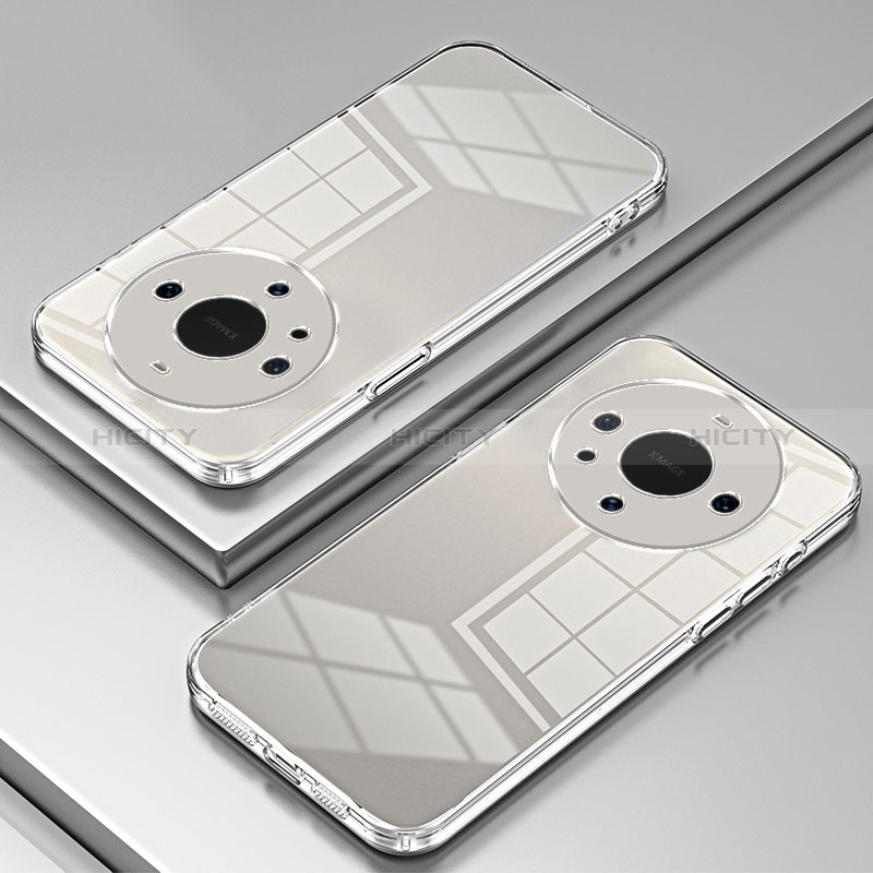 Custodia Silicone Trasparente Ultra Sottile Cover Morbida SY1 per Huawei Mate 40 Pro+ Plus Chiaro